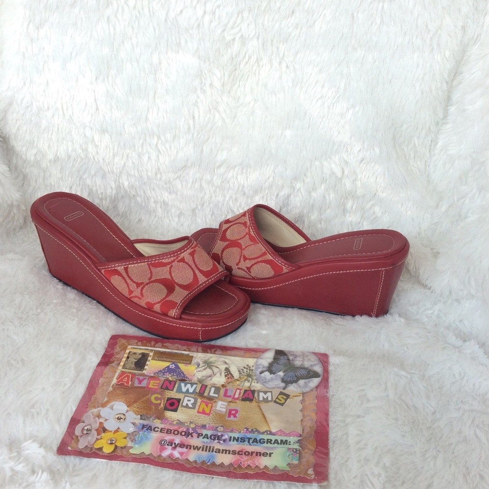 Authentic Coach Wedge size 7 - Picture 3 of 5